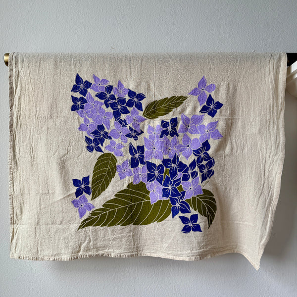 Hydrangea Tea Towel - Botanicalife