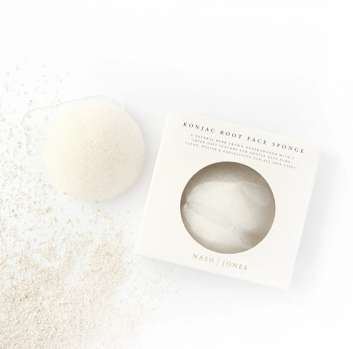 Nash & Jones Konjack root face sponge