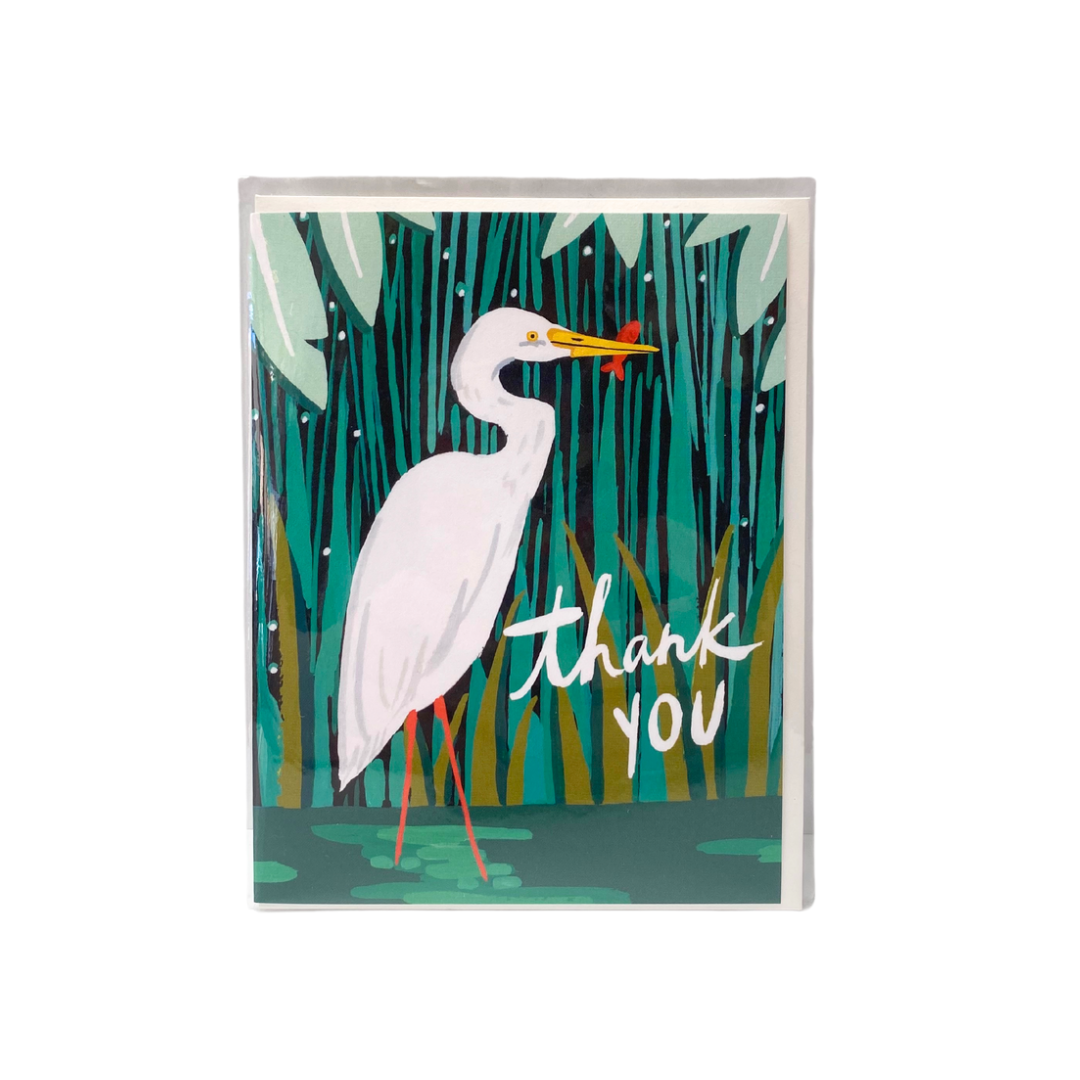 Egret Thank You Card