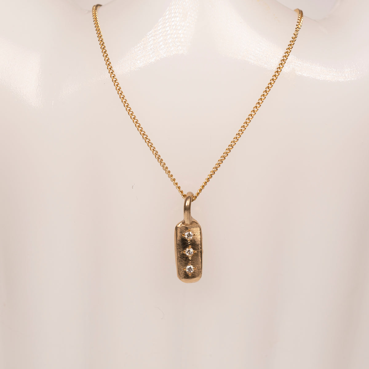 Diamond Bar Necklace