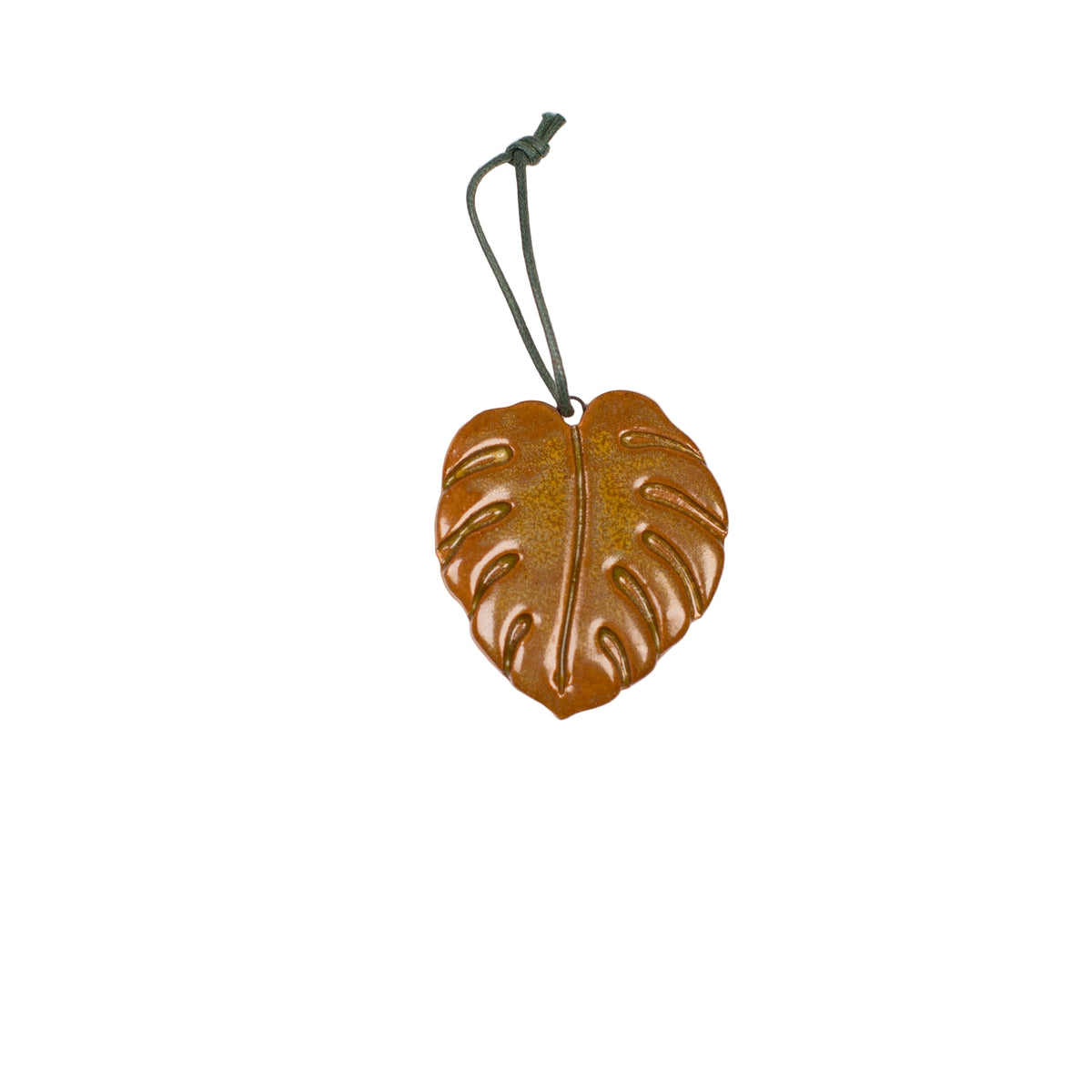 Ceramic Monstera Leaf Ornament