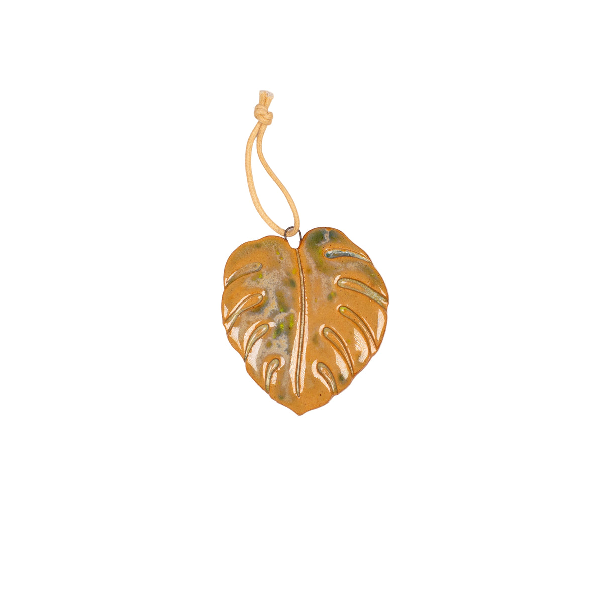 Ceramic Monstera Leaf Ornament