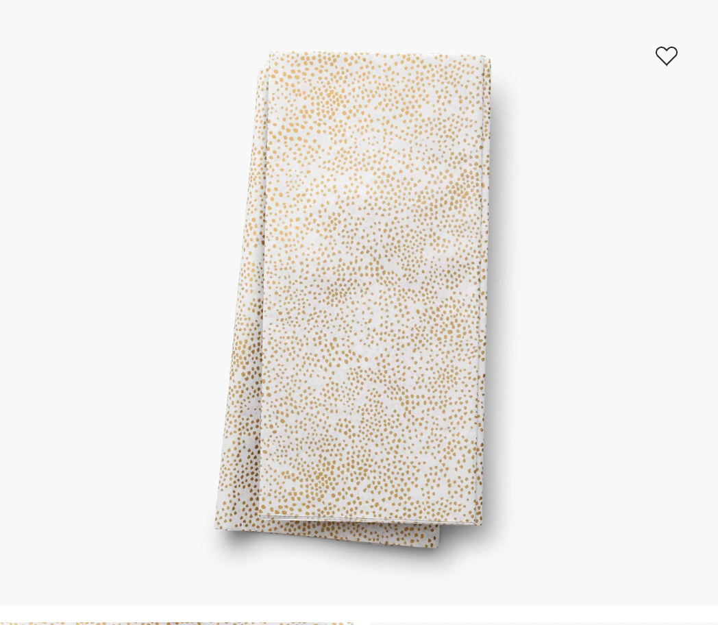 Gold Champagne Dot Tissue Paper
