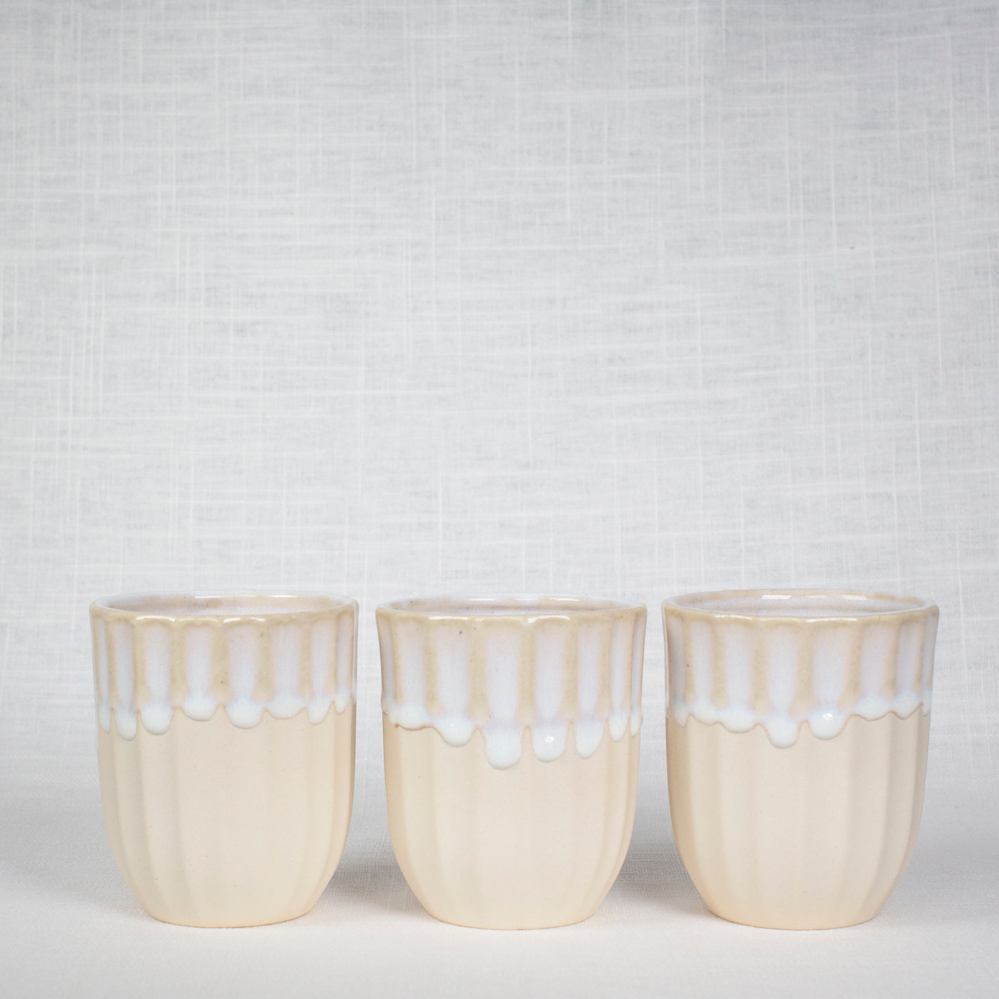 Small Flat Bottom Swirly Cups - Botanicalife