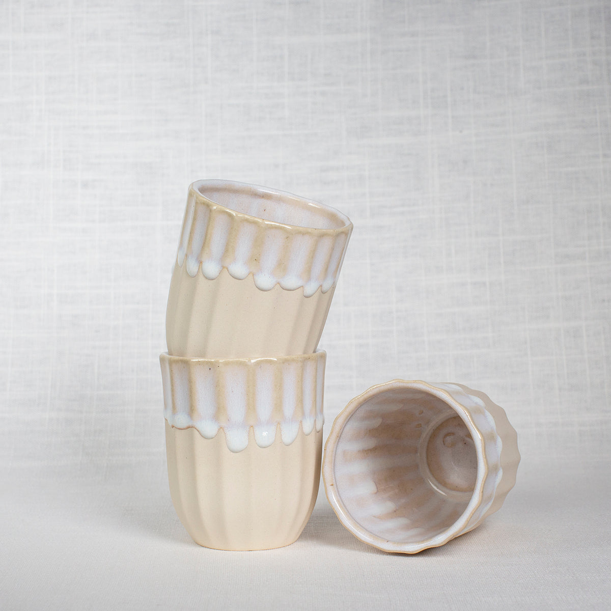 Milk and Honey Scalloped Cup