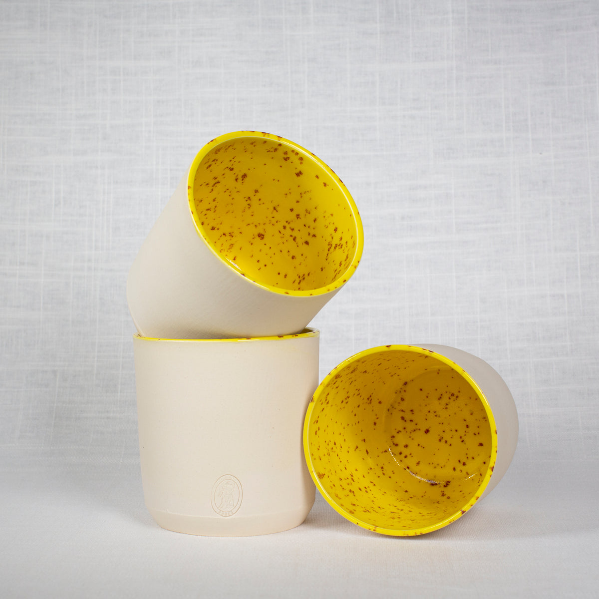 Spring Tumbler in Speckled Yellow