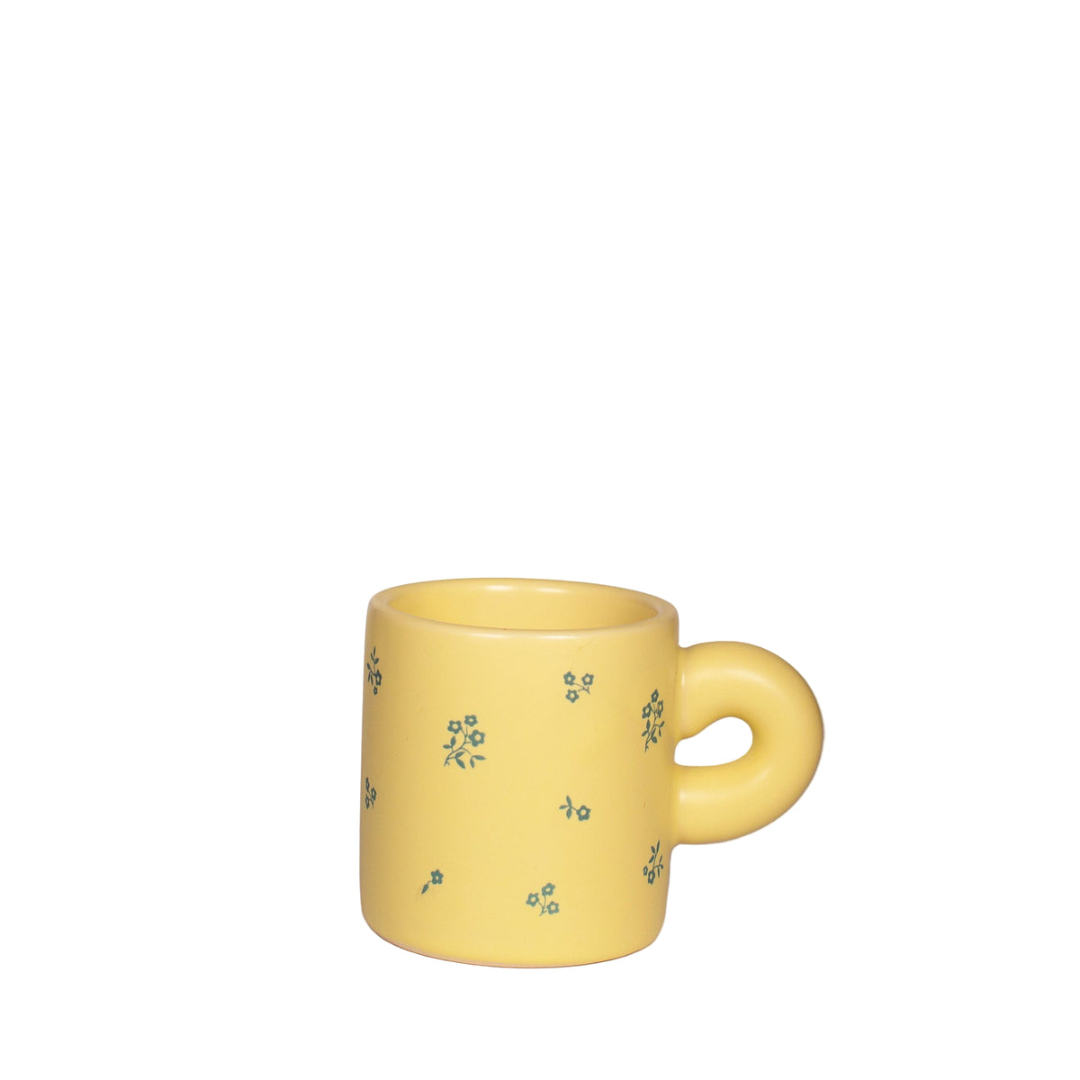 Floral Puffy Mug in Butter