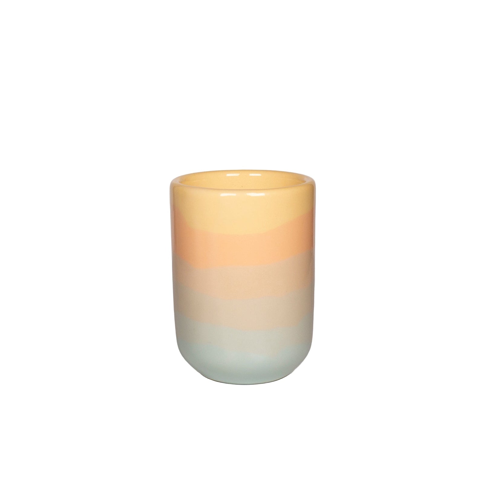 handmade sunset large ceramic tumbler