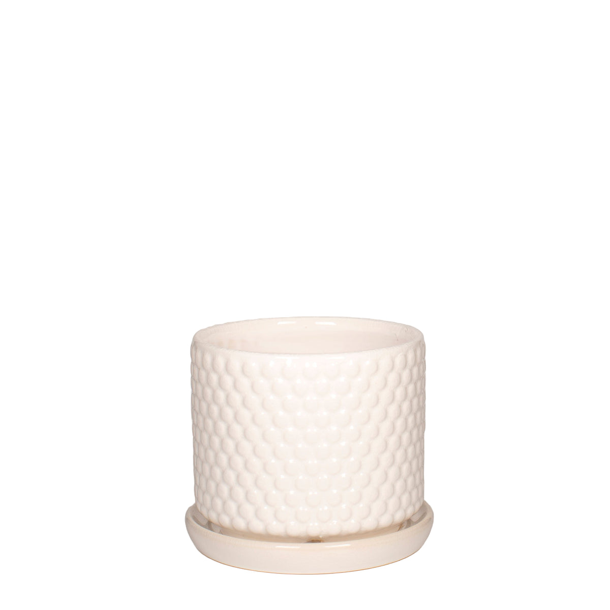 White Bubble Planter