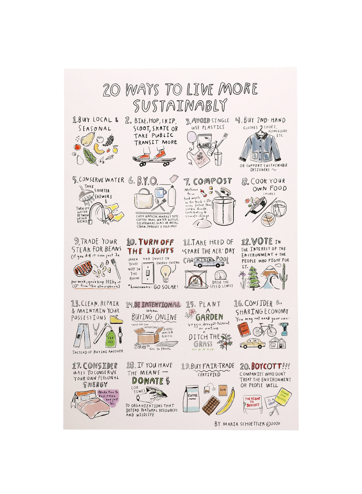 20 Ways To Live More Sustainably