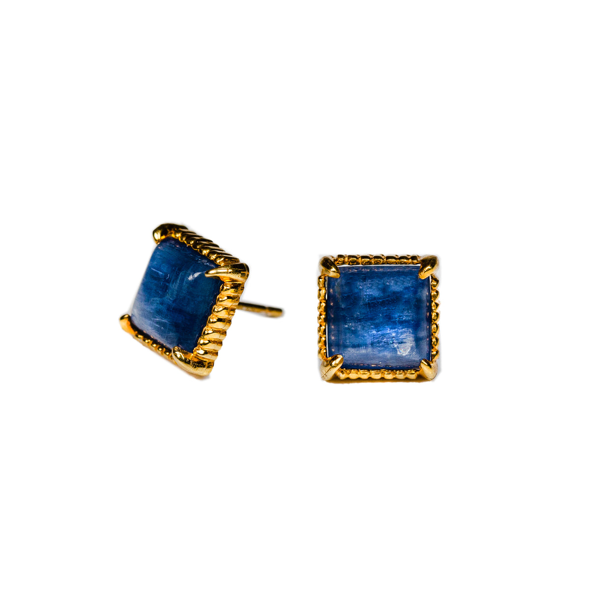Blue Kyanite Post Earrings