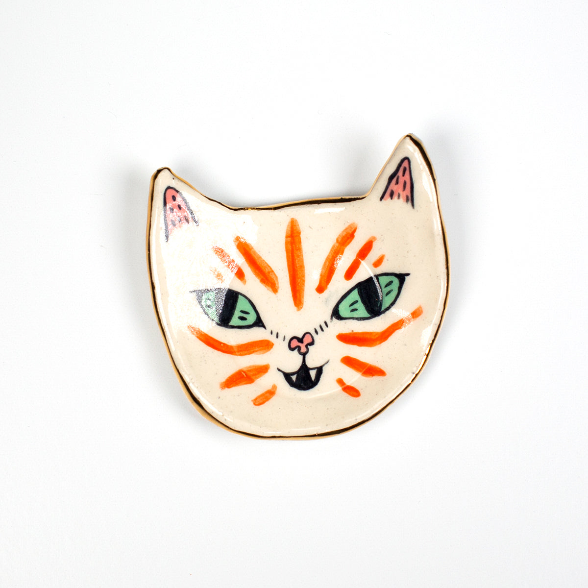 Orange Cat Ring Dish