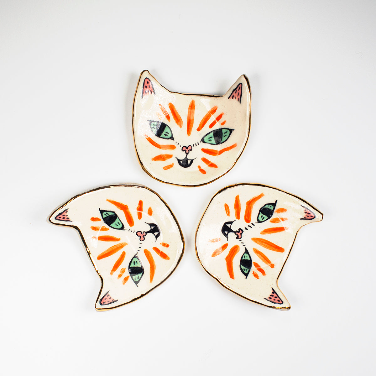 Orange Cat Ring Dish