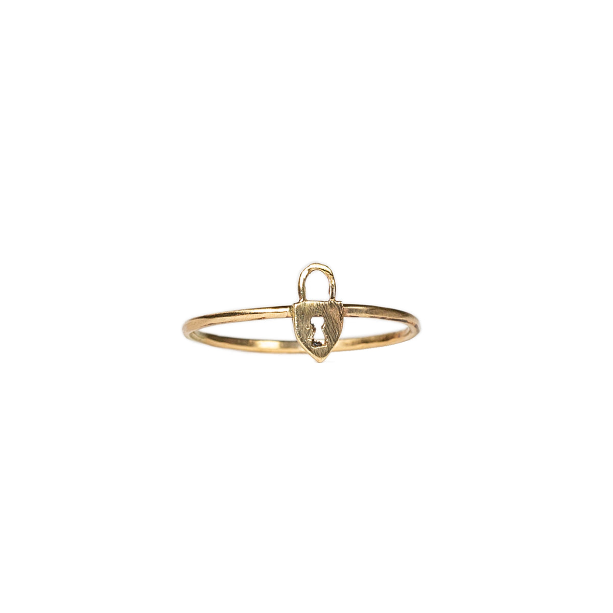 Gold Lock Ring