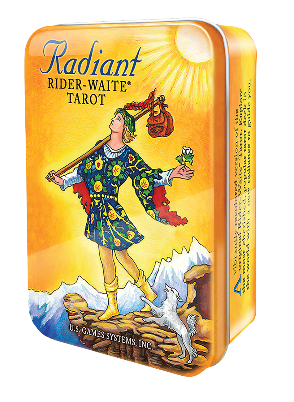 Radiant Rider-Waite Tarot Deck in a Tin