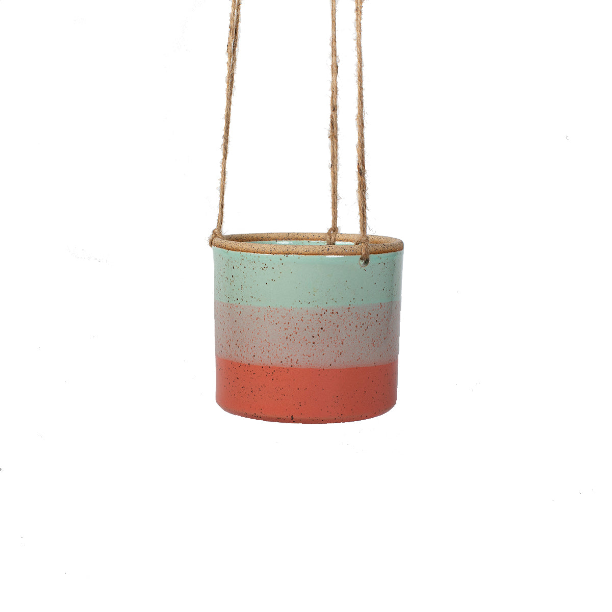 ceramic hanging planter indoor Tri-color Ceramic Hanging Planters
