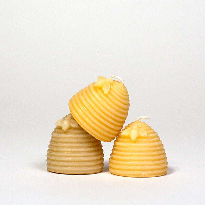 Hand Poured Beeswax Bee Votives